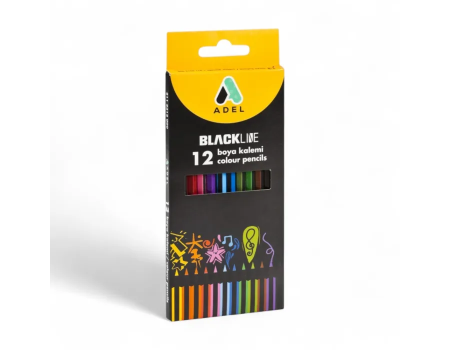 Adel Kuruboya Blackline 12 Renk Tam Boy