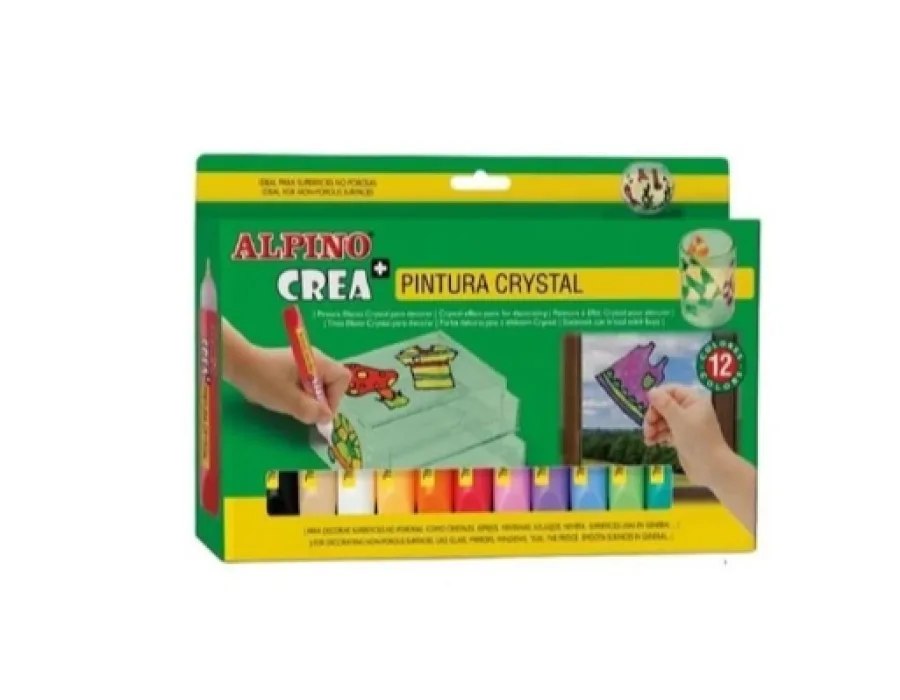 Alpino Crea Pintura Crystal Boya 12 Renk