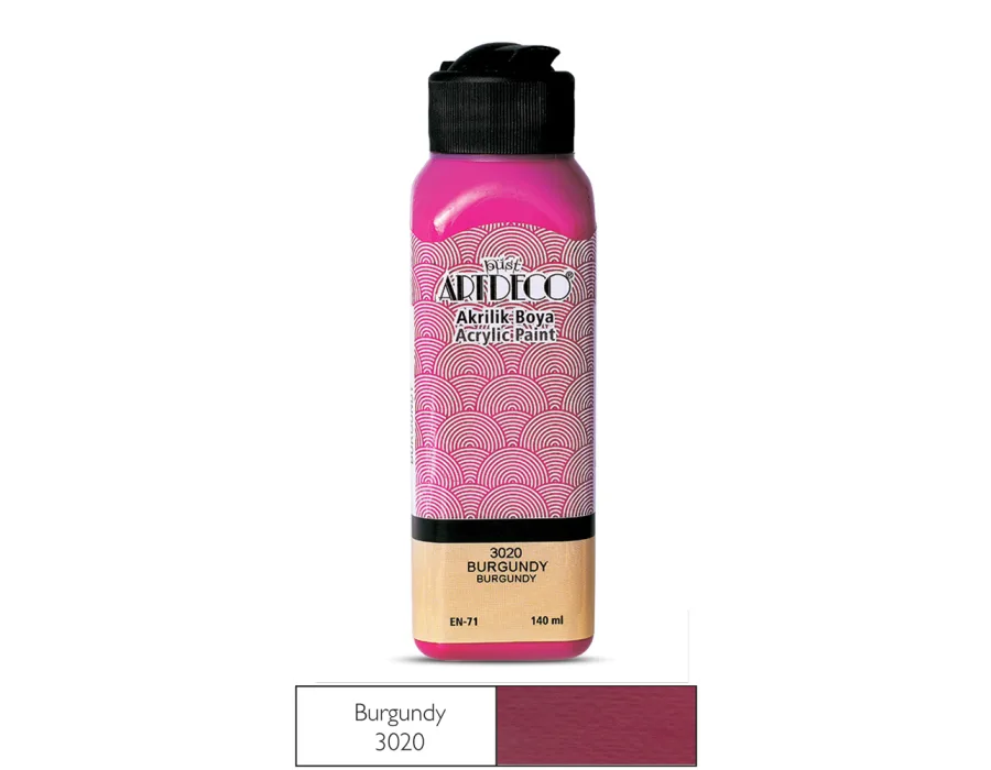 Artdeco Akrilik Boya 140ml Burgundy 3020