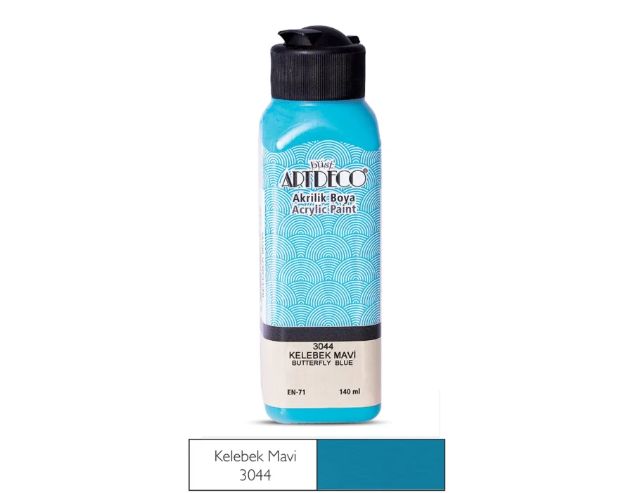 Artdeco Akrilik Boya 140ml Kelebek Mavi 3044
