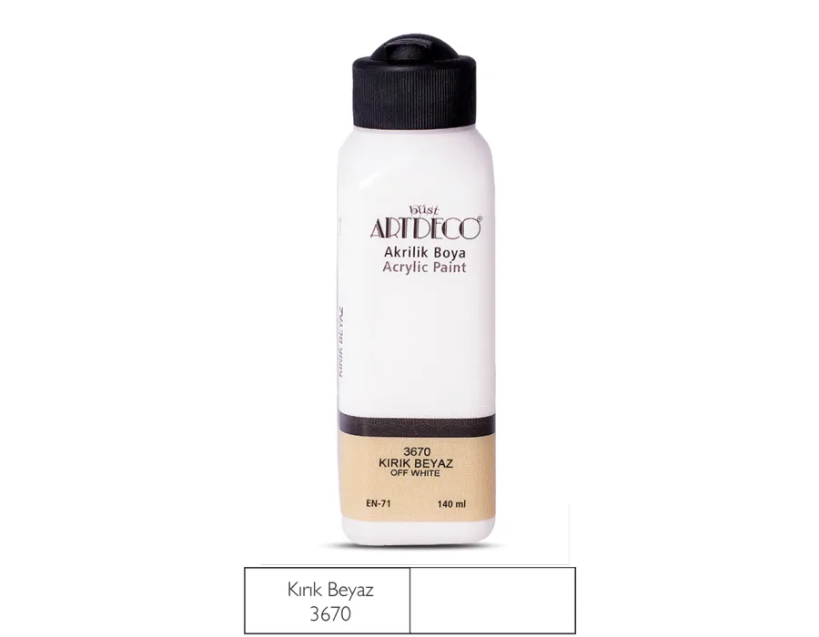 Artdeco Akrilik Boya 140ml Kırık Beyaz 3670