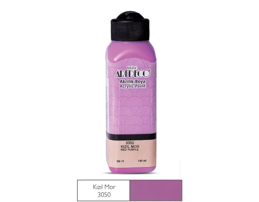 Artdeco Akrilik Boya 140ml Kızıl Mor 3050