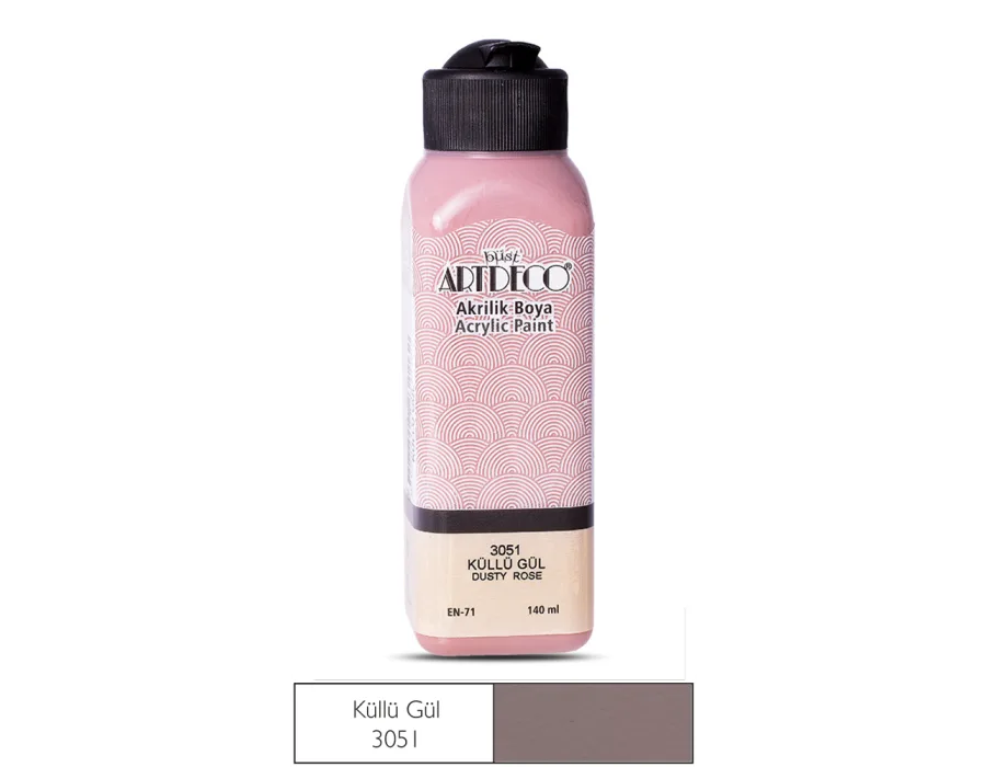 Artdeco Akrilik Boya 140ml Küllü Gül 3051