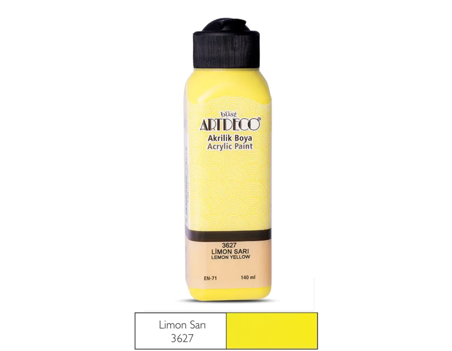 Artdeco Akrilik Boya 140ml Limon Sarı 3627