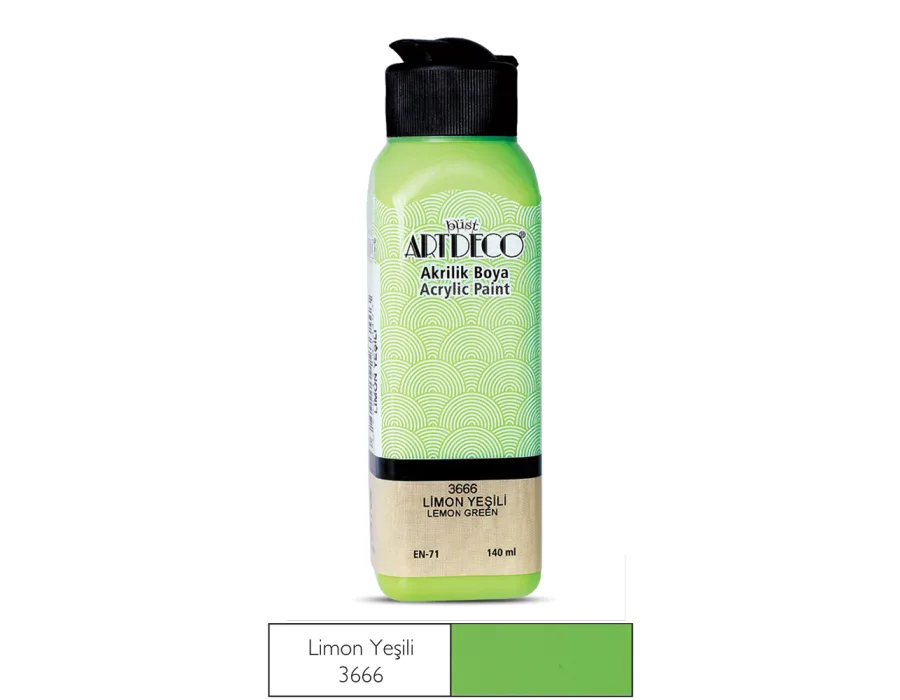 Artdeco Akrilik Boya 140ml Limon Yeşili 3666
