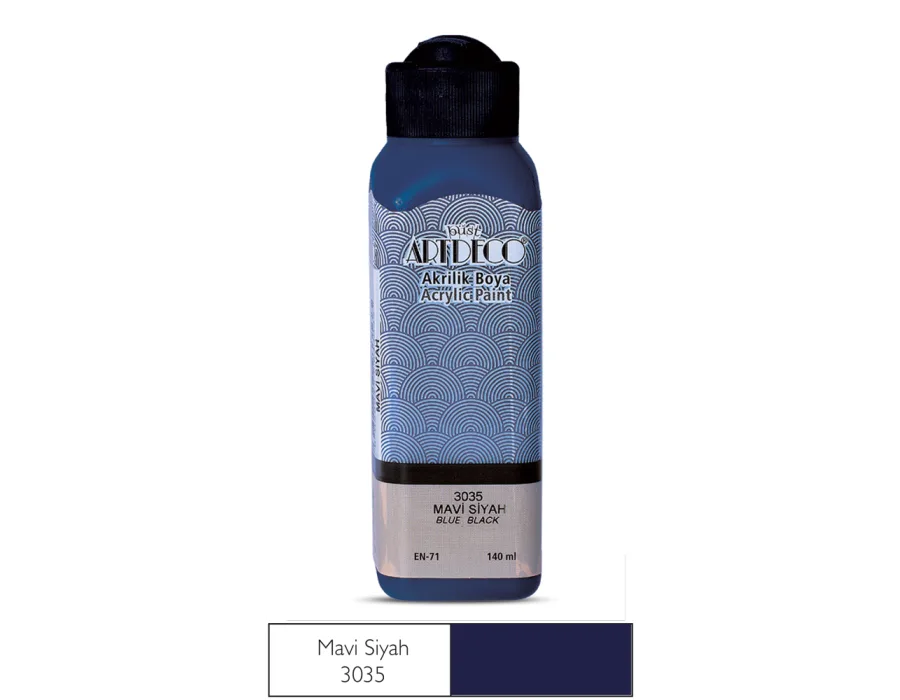 Artdeco Akrilik Boya 140ml Mavi Siyah 3035