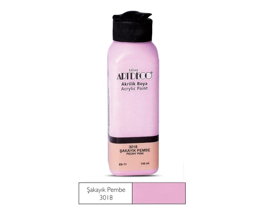 Artdeco Akrilik Boya 140ml Şakayık Pembe 3018