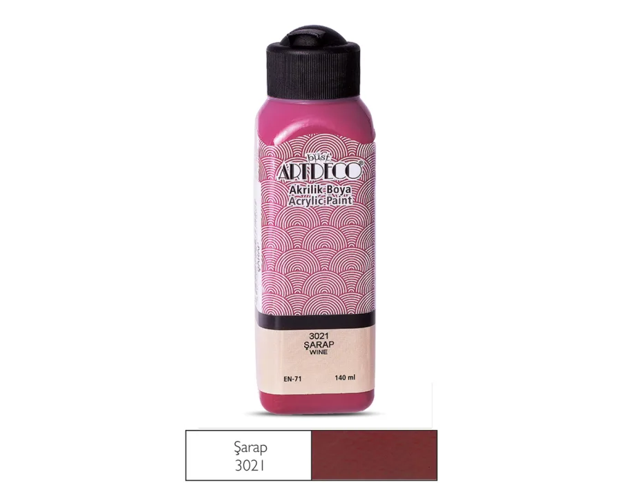 Artdeco Akrilik Boya 140ml Şarap 3021