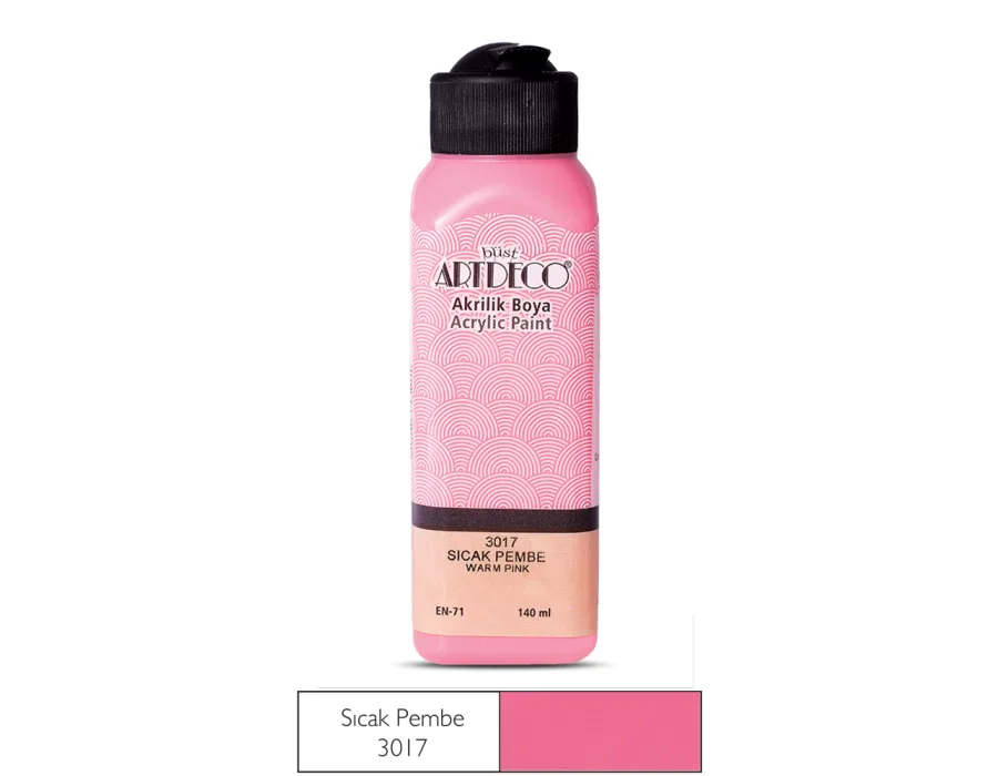 Artdeco Akrilik Boya 140ml Sıcak Pembe 3017