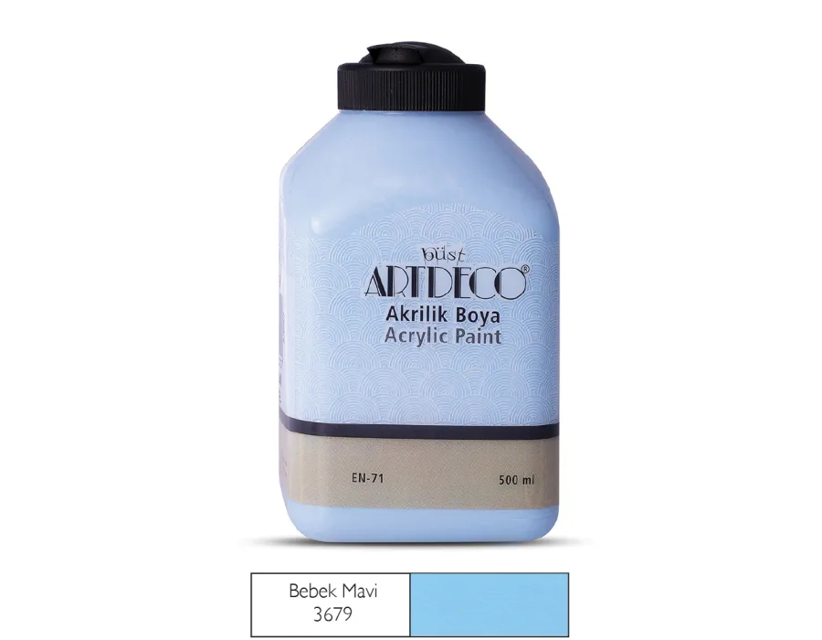 Artdeco Akrilik Boya 500ml Bebek Mavi 3679