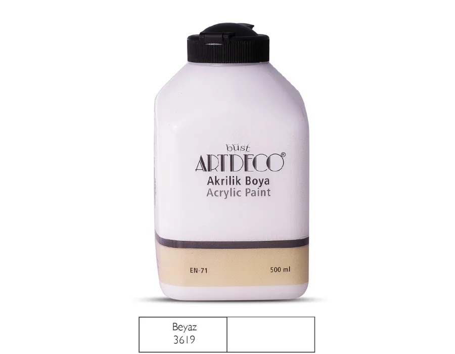 Artdeco Akrilik Boya 500ml Beyaz 3619