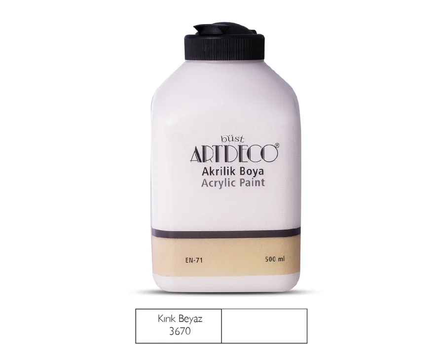Artdeco Akrilik Boya 500ml Kırık Beyaz 3670