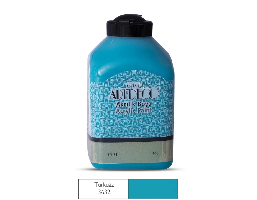 Artdeco Akrilik Boya 500ml Turkuaz 3632