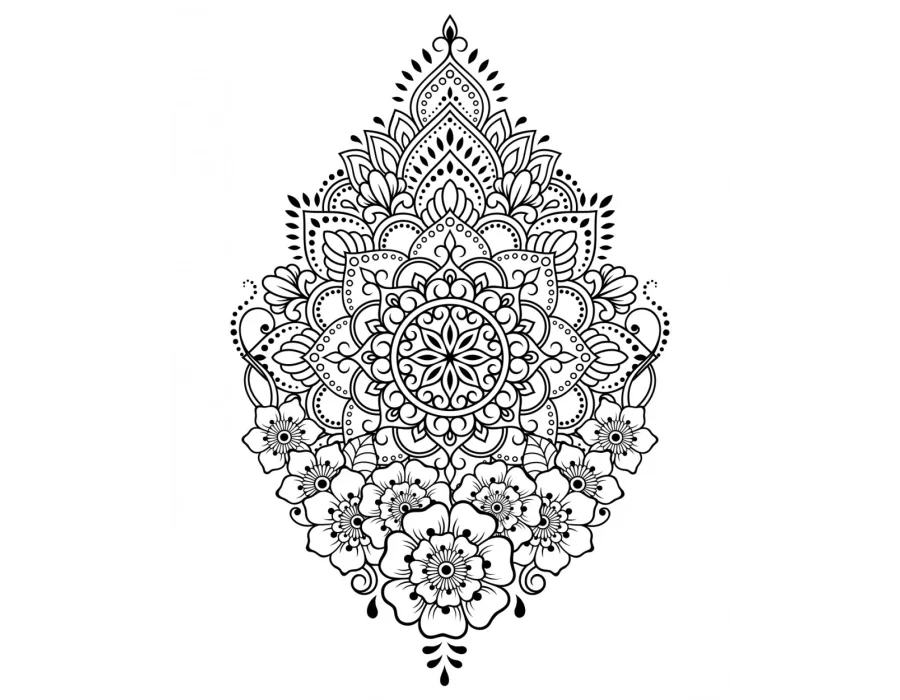  Artdeco Desenli Tuvaller Otantik 40x50cm Kına 2