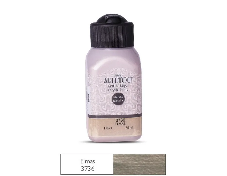 Artdeco Metalik Akrilik Boya 75ml Elmas 3736