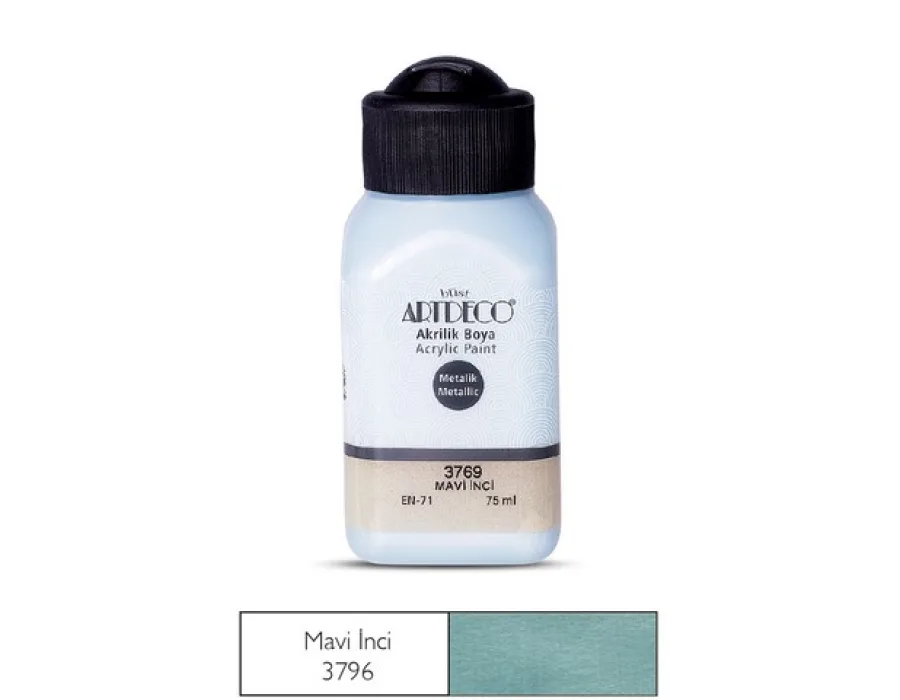 Artdeco Metalik Akrilik Boya 75ml Mavi İnci 3769
