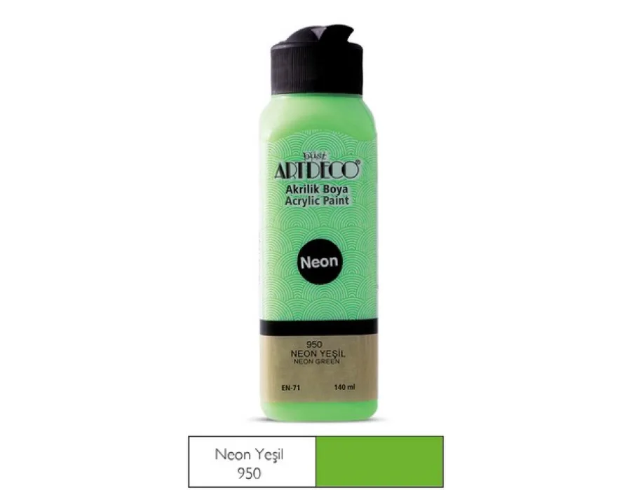 Artdeco Neon Akrilik Boya 140ml N.Yeşil 950