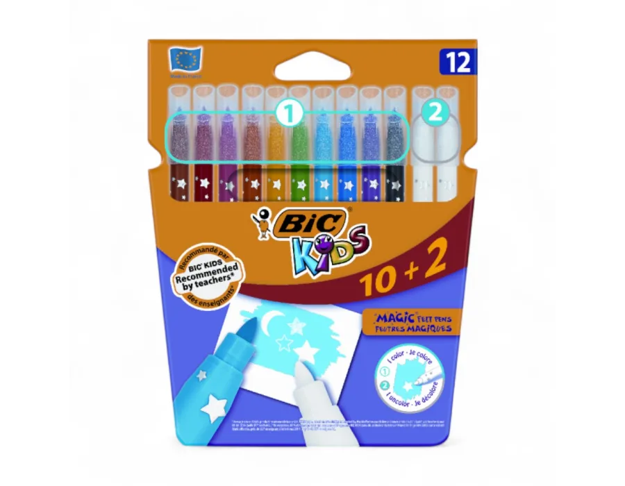 Bic Kids Keçeli Kalem Magiç Silinebilir 12 Renk