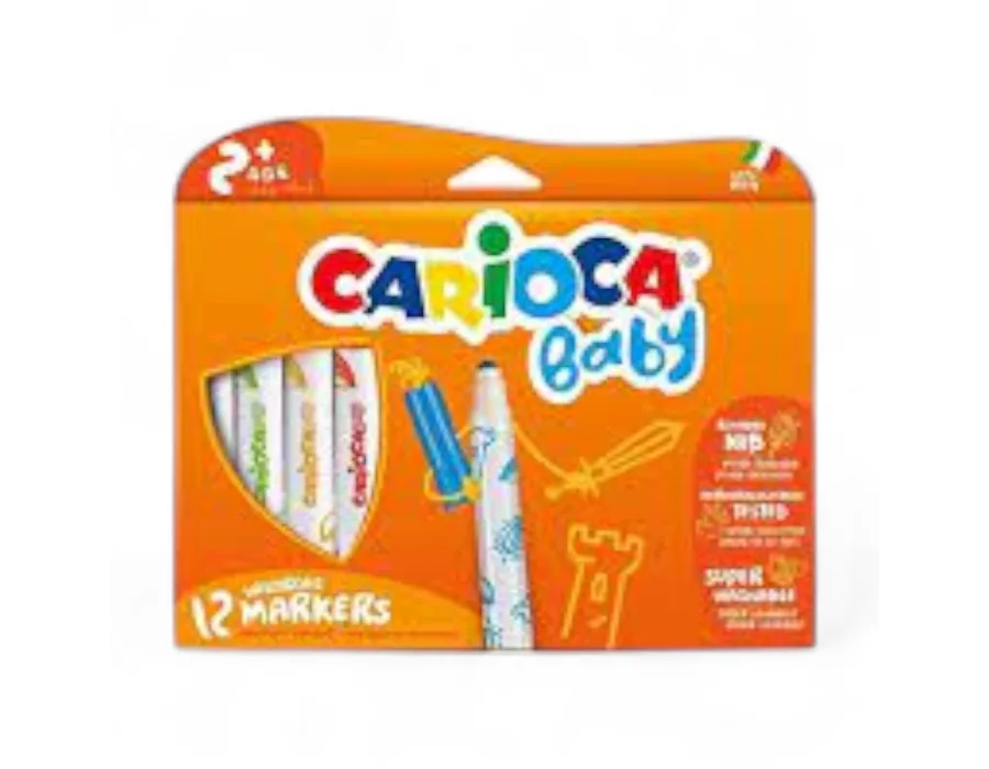 Carioca Baby Keçeli Kalem Jumbo 12 Renk