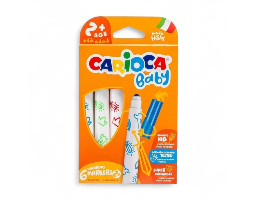 Carioca Baby Keçeli Kalem Jumbo 6 Renk