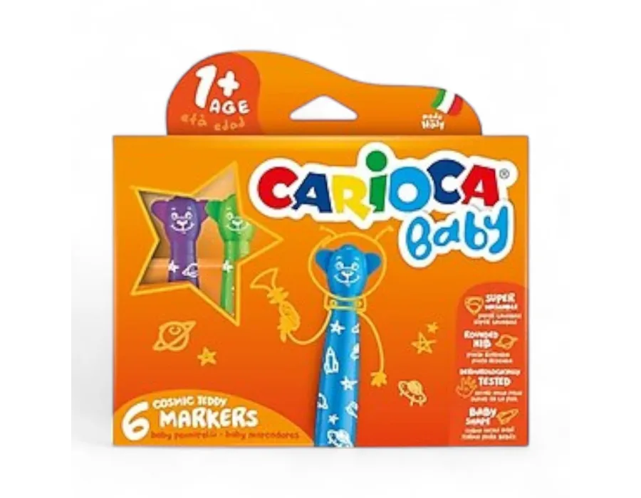 Carioca Baby Keçeli Kalem Jumbo Teddy 6 Renk