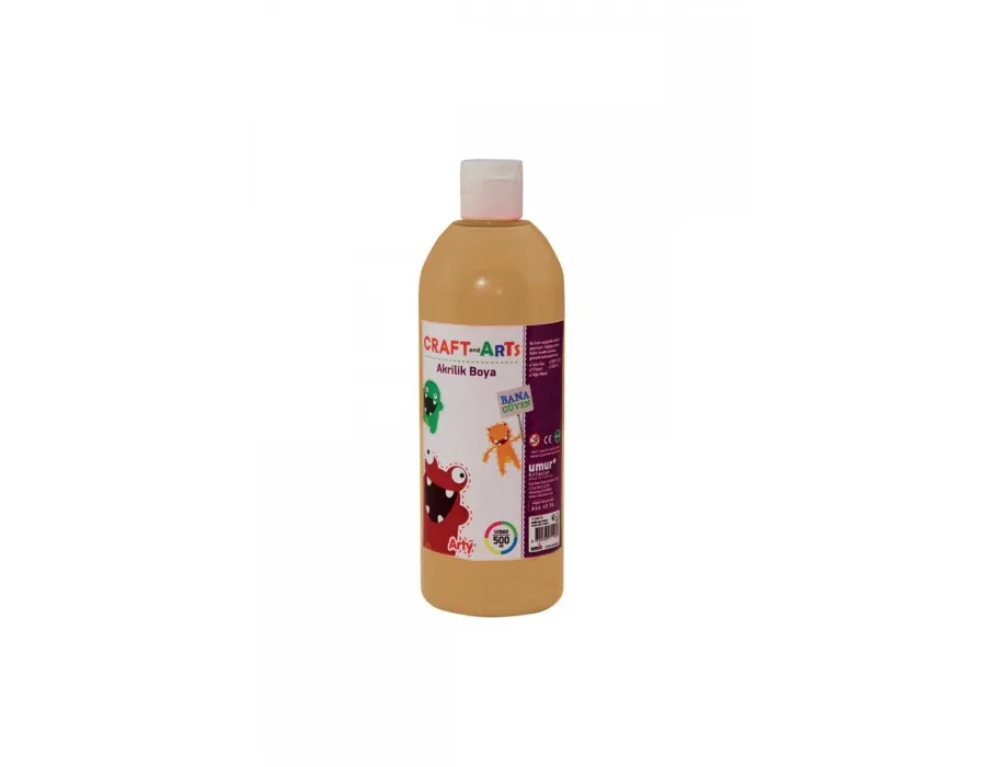 Craft and Arts Akrilik Boya 500 ml - Kahverengi