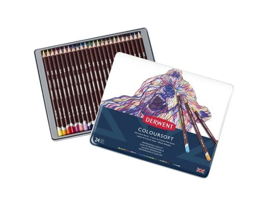 DERWENT COLOURSOFT 24'LÜ TENEKE KUTU