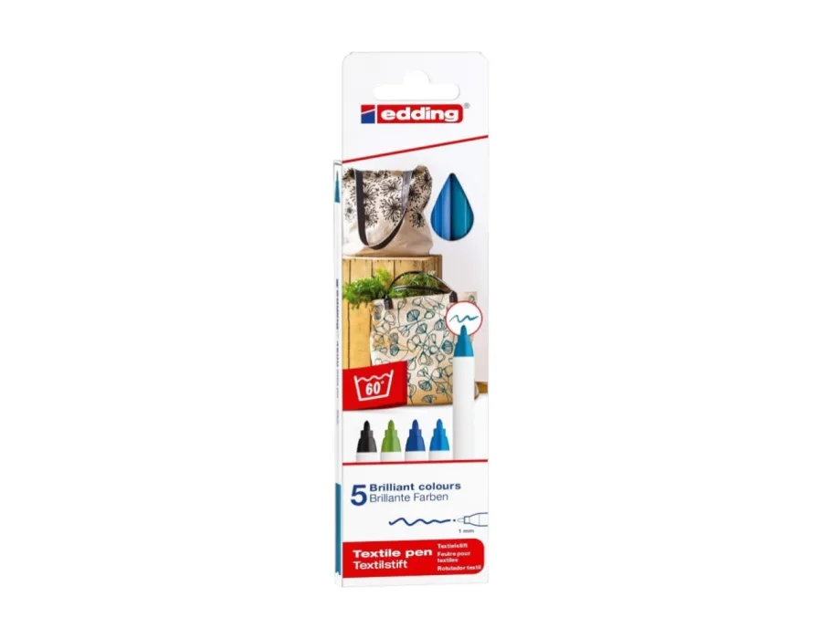 EDDİNG 4600 KUMAŞ BOYAMA KALEMİ 10LU BASIC