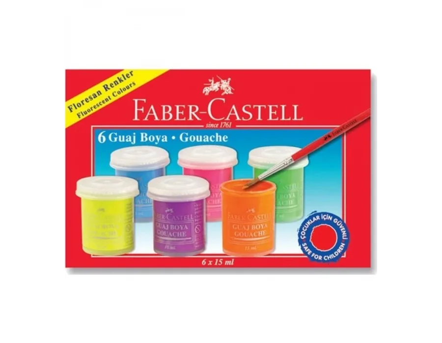 Faber-Castell Floresan Guaj Boya 6'lı