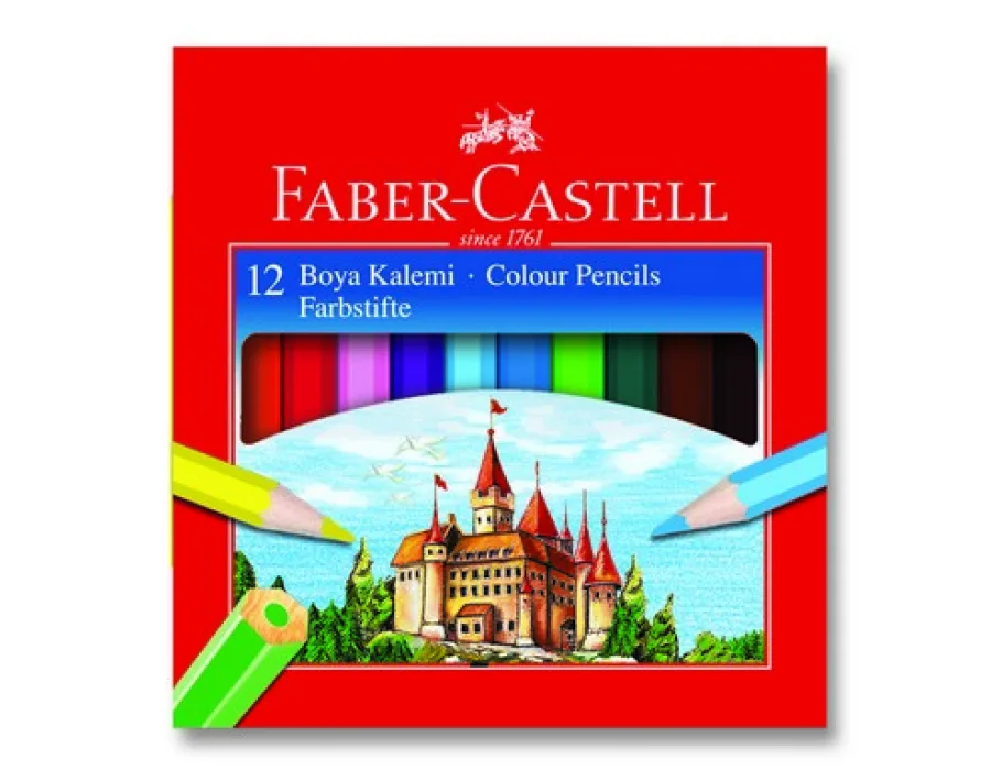 Faber-Castell Karton Kutu Boya Kalemi 12 Renk