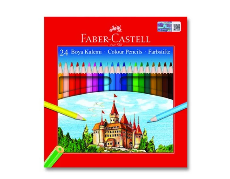 Faber-Castell Karton Kutu Boya Kalemi 24 Renk