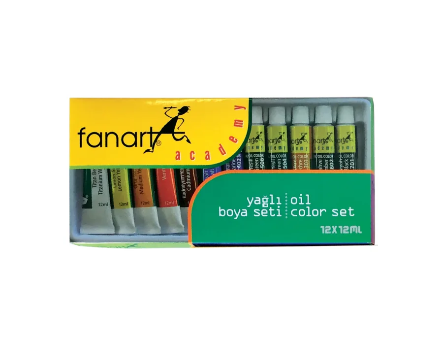 Fanart Academy Yağlı Boya Seti 12x12ml