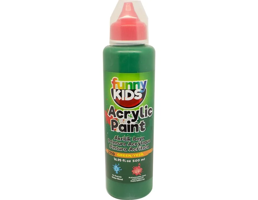 FUNNY KIDS AKRİLİK BOYA 500 CC YEŞİL