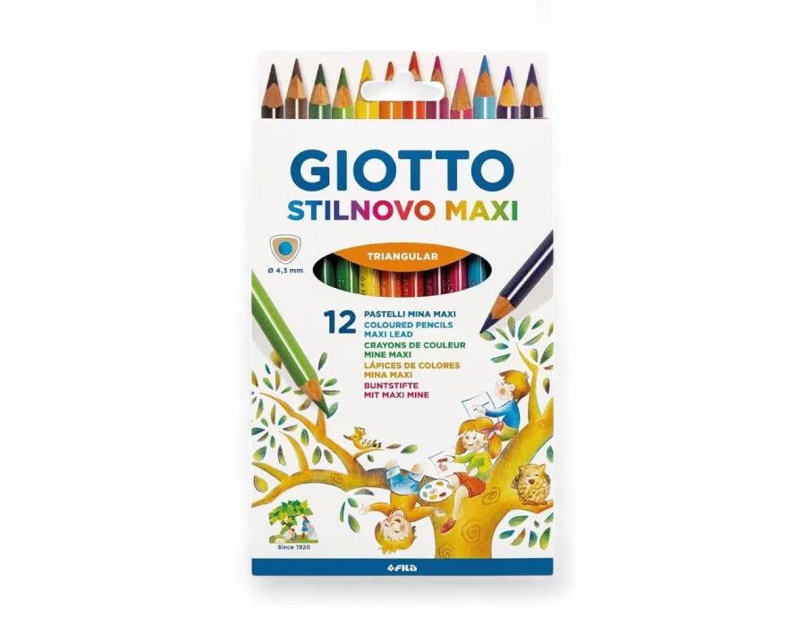 Giotto Kuru Boya Stilnovo Maxi 12 Renk