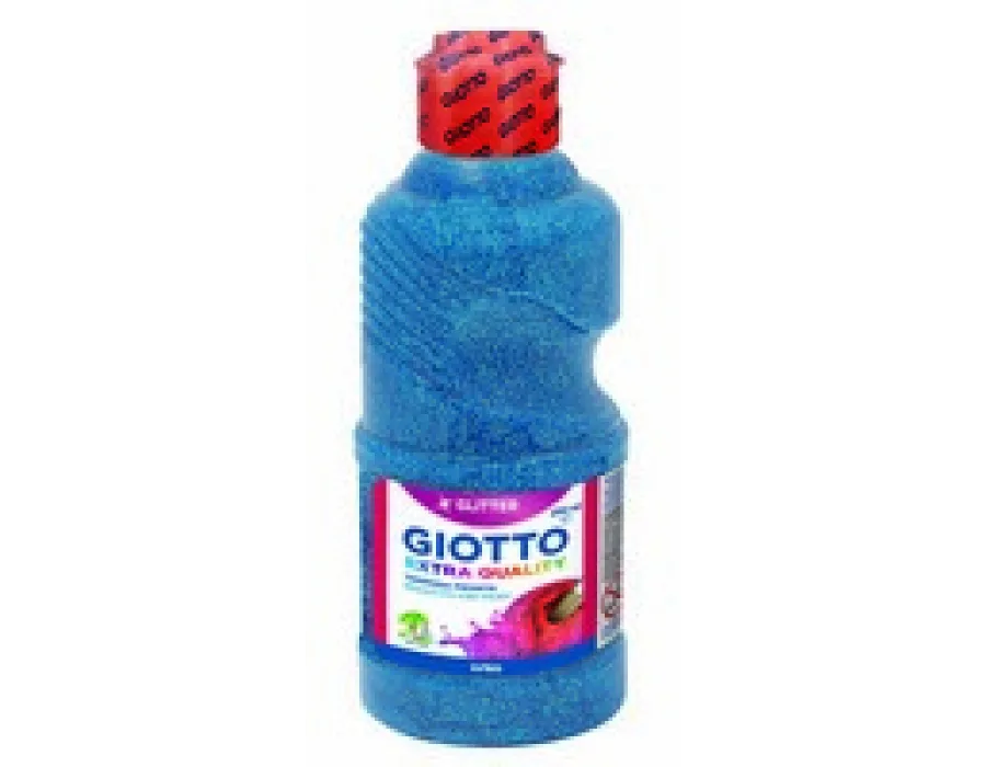 GIOTTO RTU GLITTER PAINT 250 ml cyan