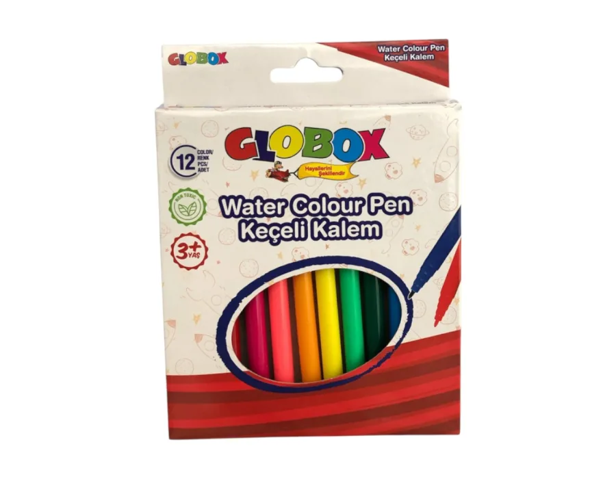 Globox Keçeli Kalem 12 Renk
