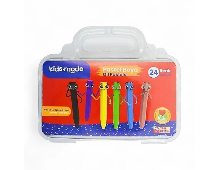 Kidsmode Pastel Boya Altıgen Çantalı Premium 24 Renk