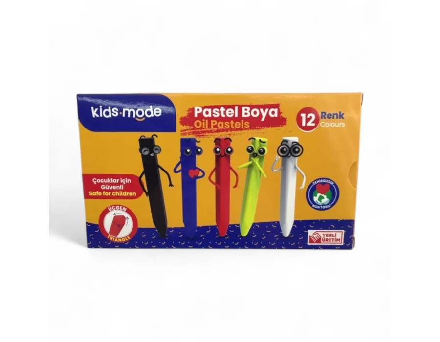 Kidsmode Pastel Boya Üçgen 12 Renk