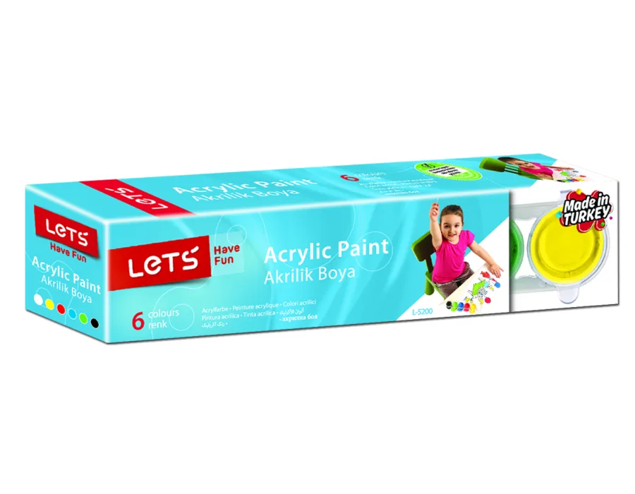 Lets Akrilik Boya 25 ml 6 Renk