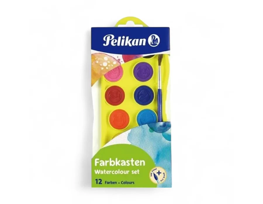 Pelikan Suluboya 12 Renk Küçük Boy