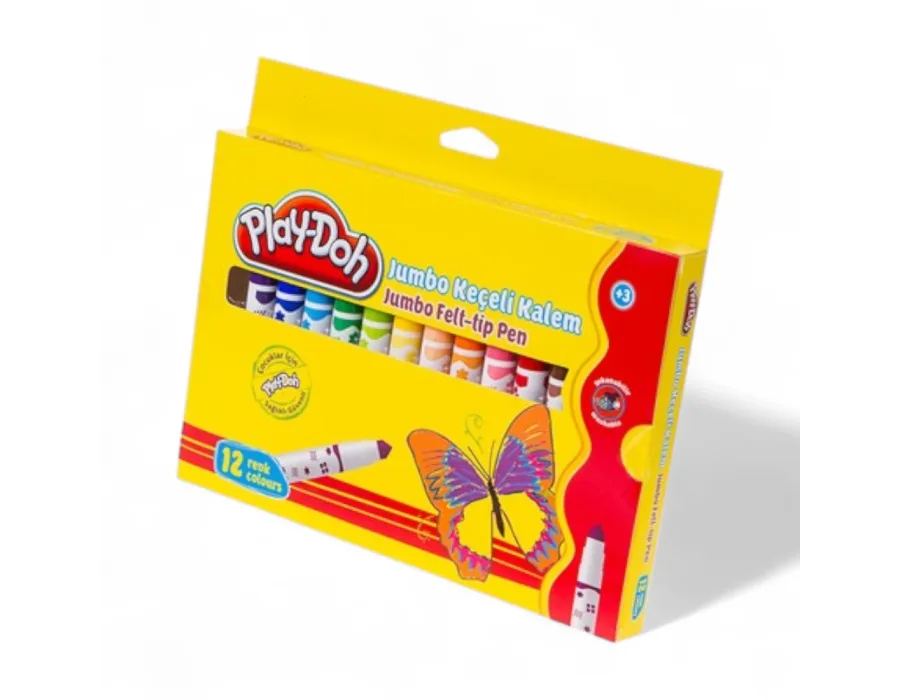 Play-Doh Keçeli Kalem Jumbo 6mm 12 Renk