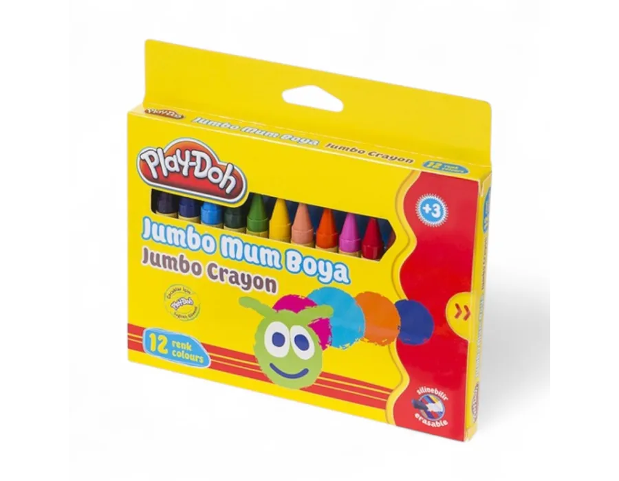 Play-Doh Mum Boya Jumbo 12 Renk