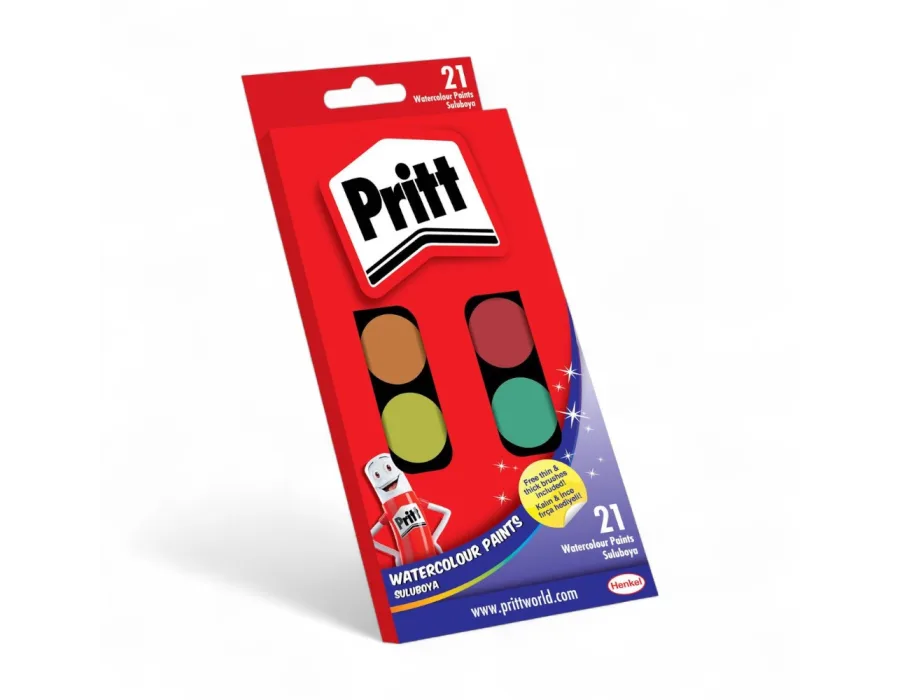 Pritt Sulu Boya 1671703 Büyük Boy 21 Renk