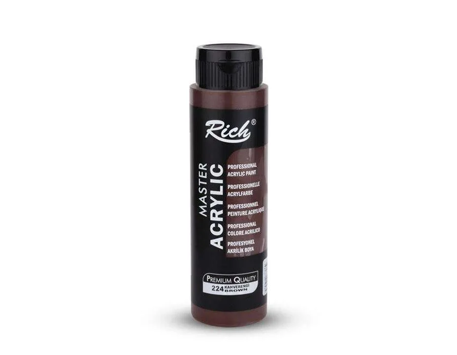 RİCH MASTER AKRİLİK BOYA 500 CC KAHVERENGİ