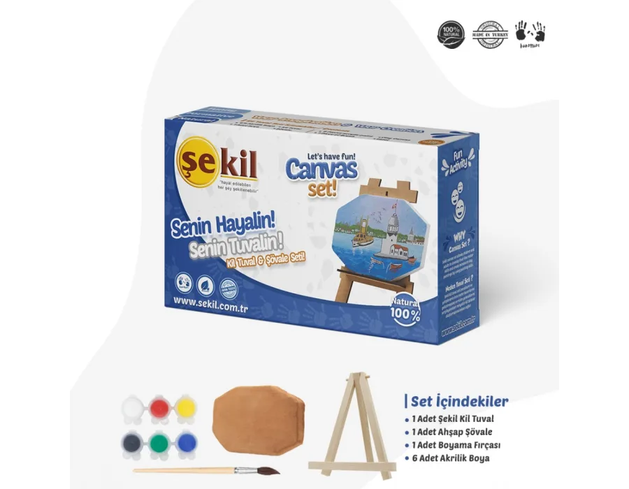 Şekil Kil Tuval Seti