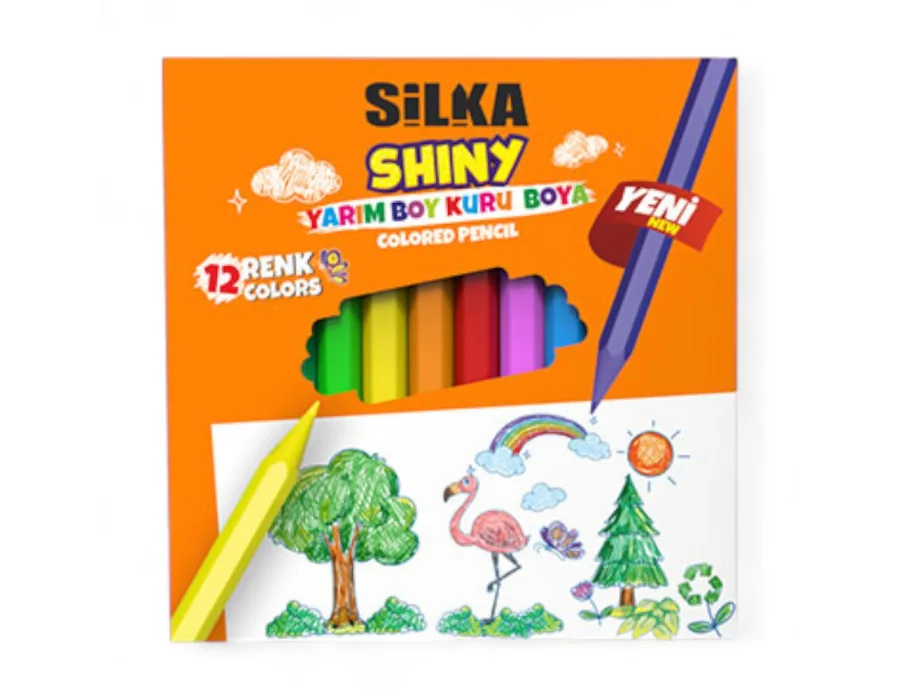 Silka Kuru Boya Shiny Yarım Boy 12 Renk