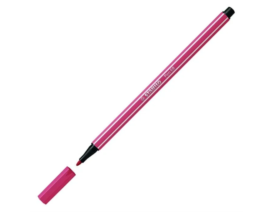 Stabilo Pen 68 Koyu Pembe 10'lu