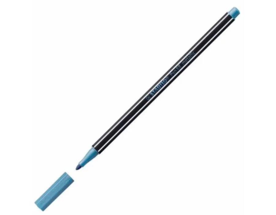 Stabilo Pen 68 Metalik Mavi 10'lu