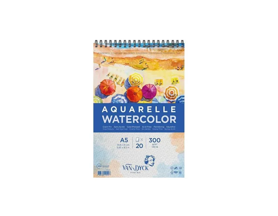 Van Dyck Suluboya Blok A5 300 Gr 20 Yaprak